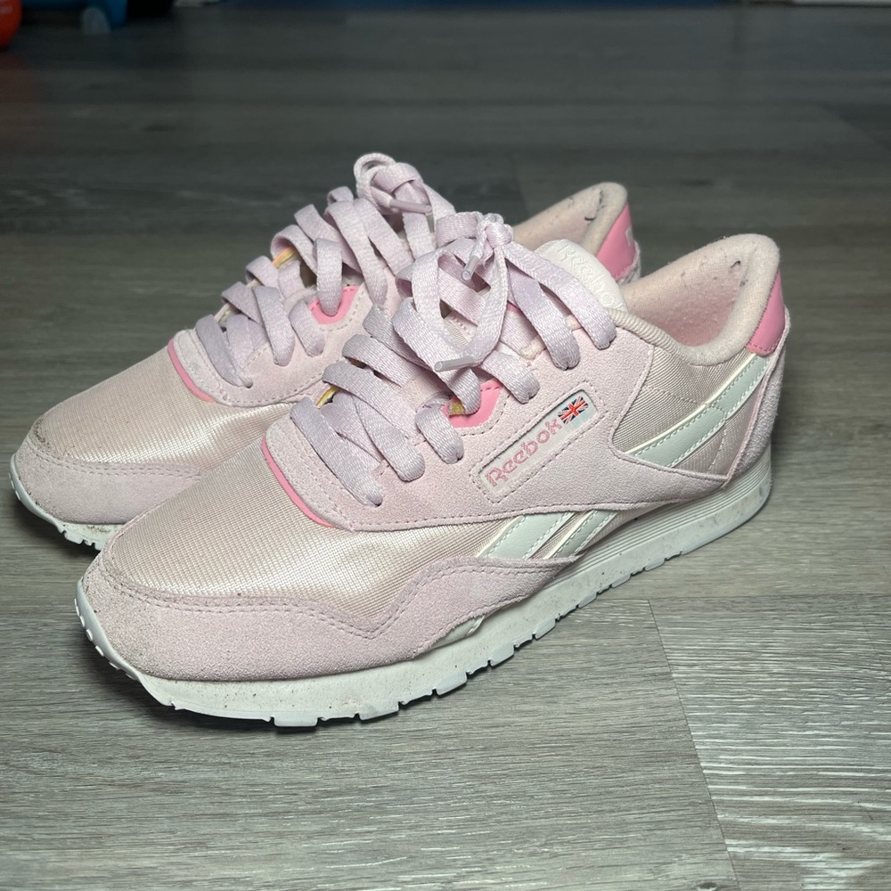 Pink Reebok Classic Sneakers